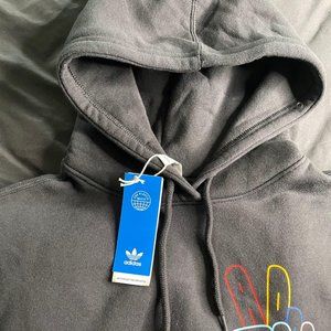 MENS OG PEACE SIGN H ADIDAS SWEATER 100% AUTHENTIC